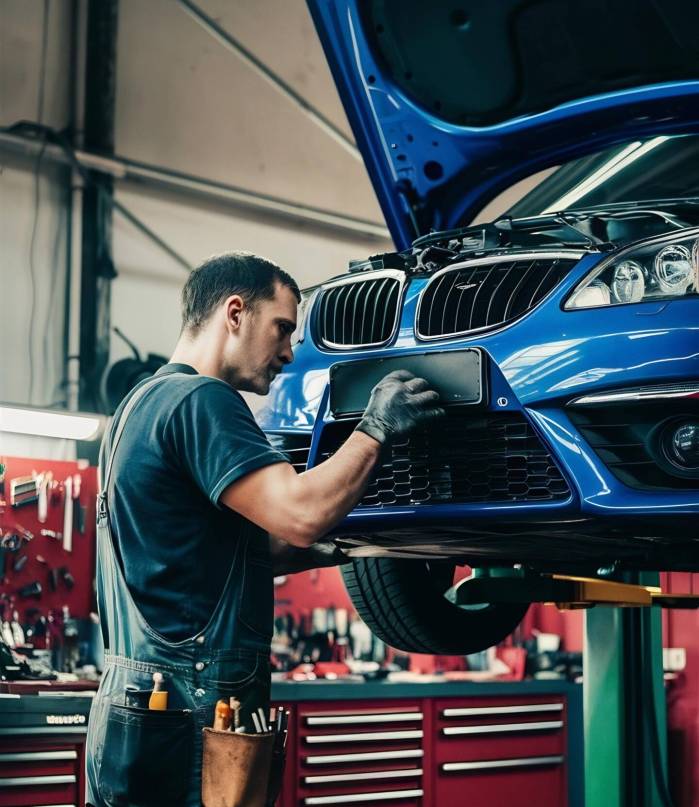 car-mechanic-repairs-blue-car-rise-garage